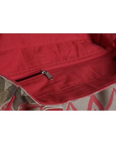 Borsa a Spalla Home ESPRIT Beige Fucsia 31 x 16 x 66 cm Borsa a Spalla Home ESPRIT Beige Fucsia 31 x 16 x 66 cm