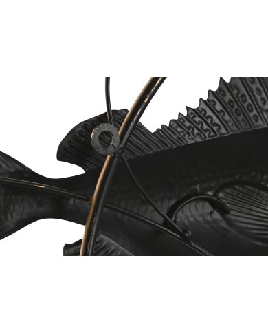 Decorazione da Parete Home ESPRIT Azzurro Dorato Mediterraneo Pesci 91 x 4,5 x 50 cm Decorazione da Parete Home ESPRIT Azzurro Dorato Mediterraneo Pesci 91 x 4,5 x 50 cm