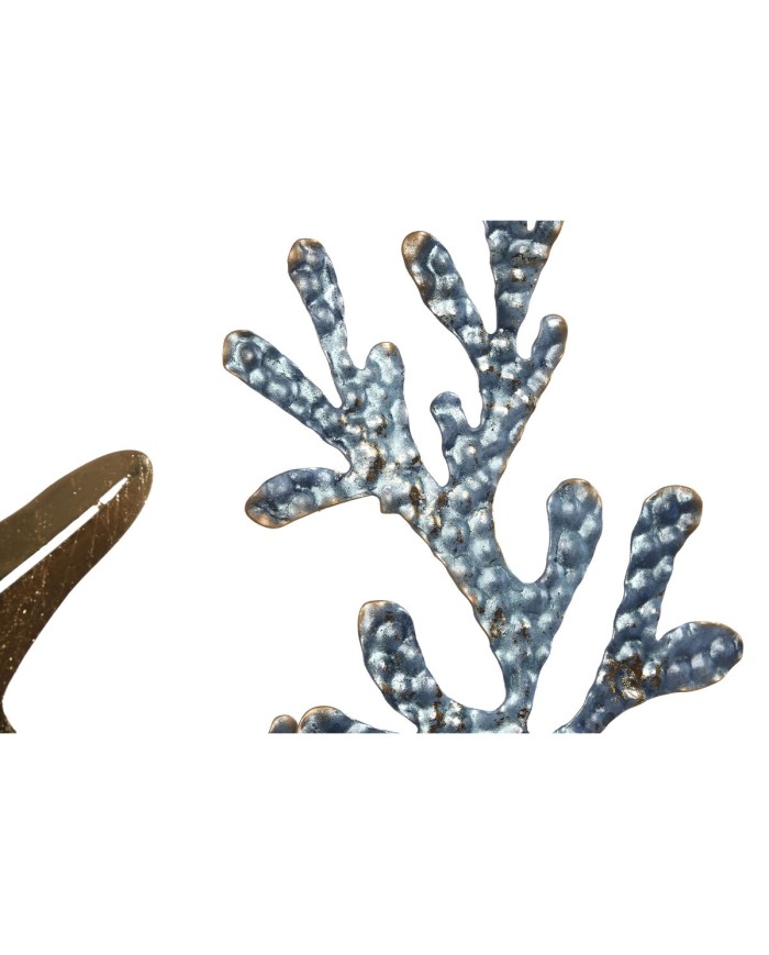 Decorazione da Parete Home ESPRIT Azzurro Dorato Mediterraneo Pesci 100 x 5 x 46 cm Decorazione da Parete Home ESPRIT Azzurro Dorato Mediterraneo Pesci 100 x 5 x 46 cm