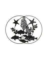 Decorazione da Parete Home ESPRIT Azzurro Dorato Mediterraneo Pesci 83 x 6 x 63 cm Decorazione da Parete Home ESPRIT Azzurro Dorato Mediterraneo Pesci 83 x 6 x 63 cm