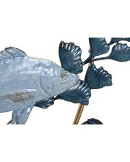 Decorazione da Parete Home ESPRIT Azzurro Dorato Mediterraneo Pesci 83 x 6 x 63 cm Decorazione da Parete Home ESPRIT Azzurro Dorato Mediterraneo Pesci 83 x 6 x 63 cm