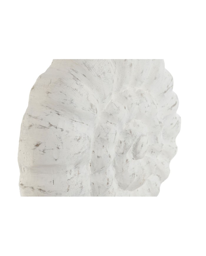 Statua Decorativa Home ESPRIT Bianco Naturale Mediterraneo Conchiglia 29 x 7,5 x 38,5 cm