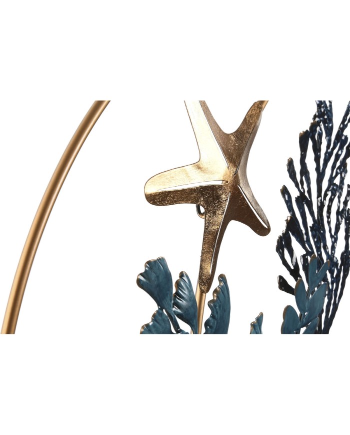 Decorazione da Parete Home ESPRIT Azzurro Dorato Mediterraneo Pesci 83 x 6 x 63 cm Decorazione da Parete Home ESPRIT Azzurro Dorato Mediterraneo Pesci 83 x 6 x 63 cm