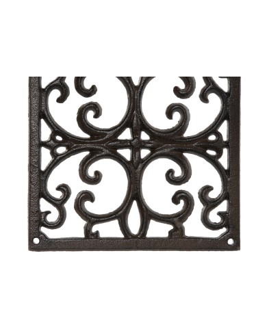 Supporto da Parete per Appendere Vasi Home ESPRIT Marrone scuro Ferro 18 x 17,5 x 18 cm Supporto da Parete per Appendere Vasi Home ESPRIT Marrone scuro Ferro 18 x 17,5 x 18 cm