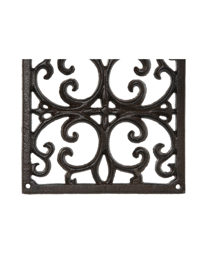 Supporto da Parete per Appendere Vasi Home ESPRIT Marrone scuro Ferro 18 x 17,5 x 18 cm