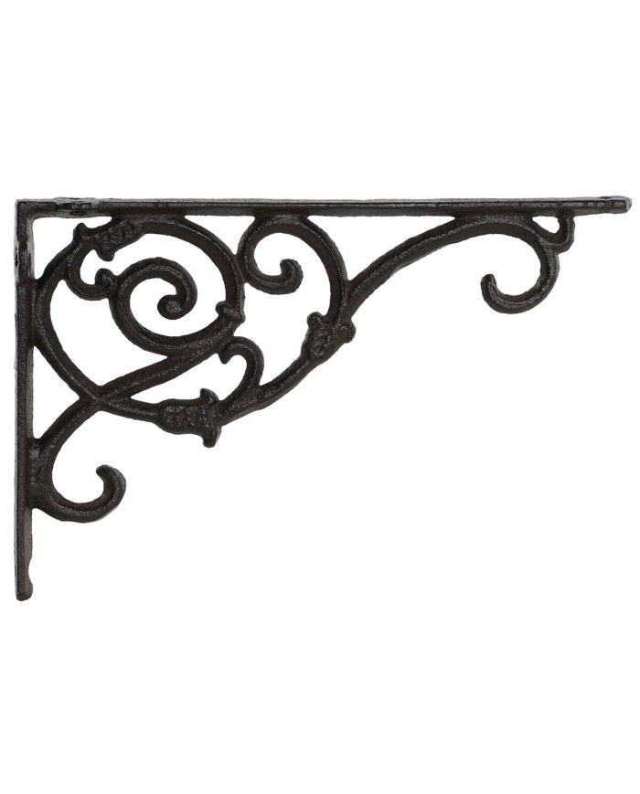 Supporto per Vaso Home ESPRIT Marrone scuro Ferro 24 x 3,2 x 15 cm