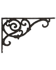 Supporto per Vaso Home ESPRIT Marrone scuro Ferro 24 x 3,2 x 15 cm