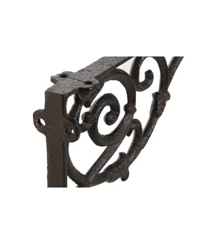 Supporto per Vaso Home ESPRIT Marrone scuro Ferro 24 x 3,2 x 15 cm Supporto per Vaso Home ESPRIT Marrone scuro Ferro 24 x 3,2 x 15 cm