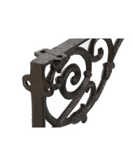 Supporto per Vaso Home ESPRIT Marrone scuro Ferro 24 x 3,2 x 15 cm