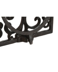 Supporto da Parete per Appendere Vasi Home ESPRIT Marrone scuro Ferro 18 x 17,5 x 18 cm