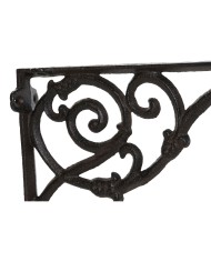 Supporto per Vaso Home ESPRIT Marrone scuro Ferro 24 x 3,2 x 15 cm