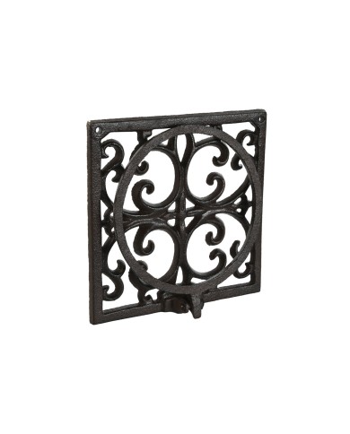 Supporto da Parete per Appendere Vasi Home ESPRIT Marrone scuro Ferro 18 x 17,5 x 18 cm Supporto da Parete per Appendere Vasi Home ESPRIT Marrone scuro Ferro 18 x 17,5 x 18 cm