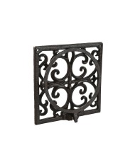 Supporto da Parete per Appendere Vasi Home ESPRIT Marrone scuro Ferro 18 x 17,5 x 18 cm