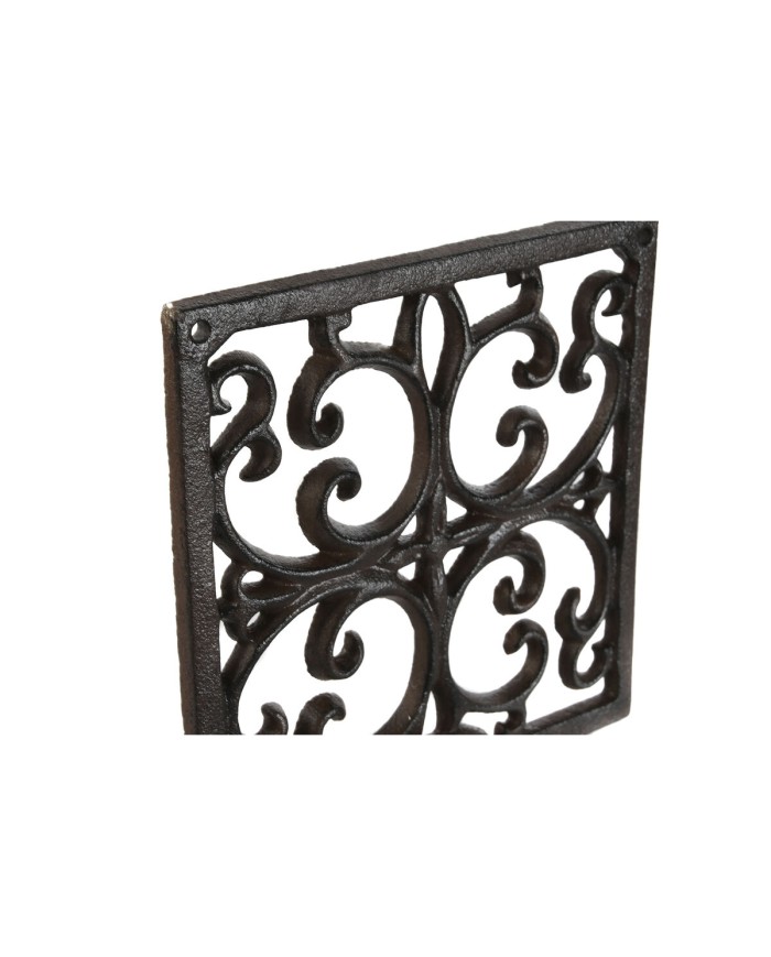 Supporto da Parete per Appendere Vasi Home ESPRIT Marrone scuro Ferro 18 x 17,5 x 18 cm