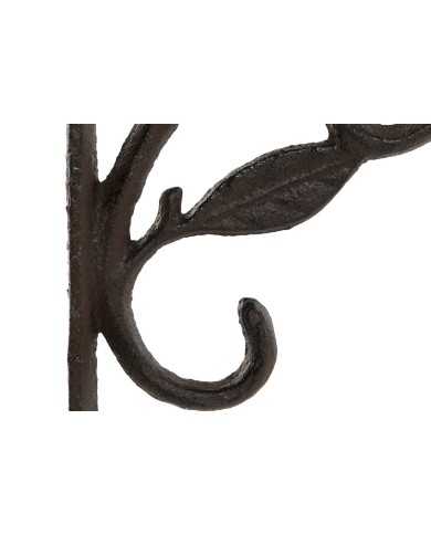 Supporto da Parete per Appendere Vasi Home ESPRIT Ferro 22,5 x 3,5 x 19 cm Supporto da Parete per Appendere Vasi Home ESPRIT Ferro 22,5 x 3,5 x 19 cm