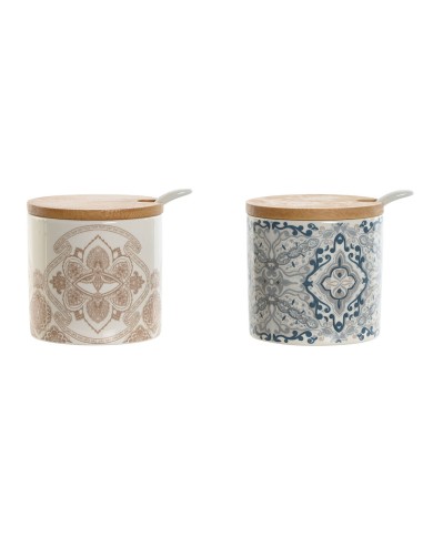 Portazucchero Home ESPRIT Azzurro Beige Rosa Lilla Bambù Dolomite 7,5 x 7,5 x 7,5 cm (2 Unità) Portazucchero Home ESPRIT Azzurro Beige Rosa Lilla Bambù Dolomite 7,5 x 7,5 x 7,5 cm (2 Unità)