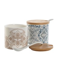 Portazucchero Home ESPRIT Azzurro Beige Rosa Lilla Bambù Dolomite 7,5 x 7,5 x 7,5 cm (2 Unità) Portazucchero Home ESPRIT Azzurro Beige Rosa Lilla Bambù Dolomite 7,5 x 7,5 x 7,5 cm (2 Unità)