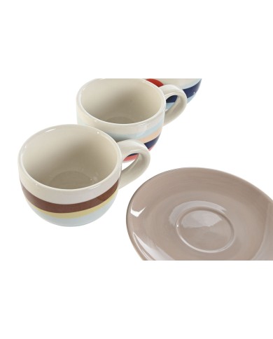 Set di Tazze da Caffè Home ESPRIT Giallo Azzurro Verde Lilla Metallo Dolomite 180 ml Set di Tazze da Caffè Home ESPRIT Giallo Azzurro Verde Lilla Metallo Dolomite 180 ml