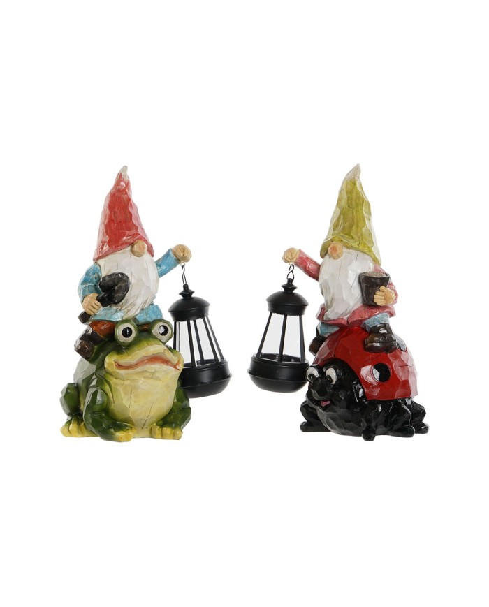 Gnomi da giardino Home ESPRIT Rosso Verde Multicolore 20 x 17,8 x 32 cm (2 Unità) Gnomi da giardino Home ESPRIT Rosso Verde Multicolore 20 x 17,8 x 32 cm (2 Unità)