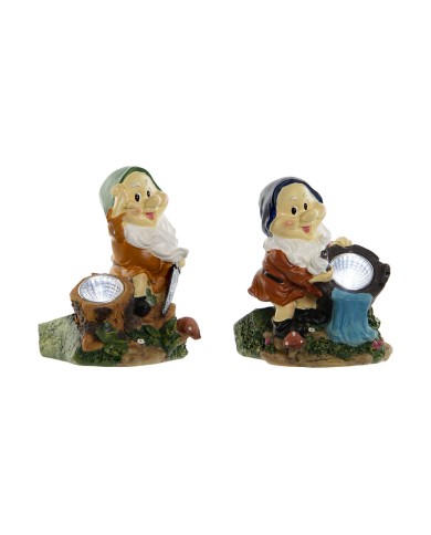 Gnomi da giardino Home ESPRIT Multicolore 11,5 x 11 x 15,2 cm (2 Unità) Gnomi da giardino Home ESPRIT Multicolore 11,5 x 11 x 15,2 cm (2 Unità)