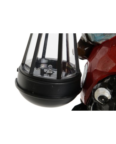 Gnomi da giardino Home ESPRIT Rosso Verde Multicolore 20 x 17,8 x 32 cm (2 Unità)