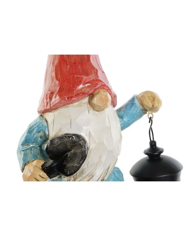 Gnomi da giardino Home ESPRIT Rosso Verde Multicolore 20 x 17,8 x 32 cm (2 Unità)