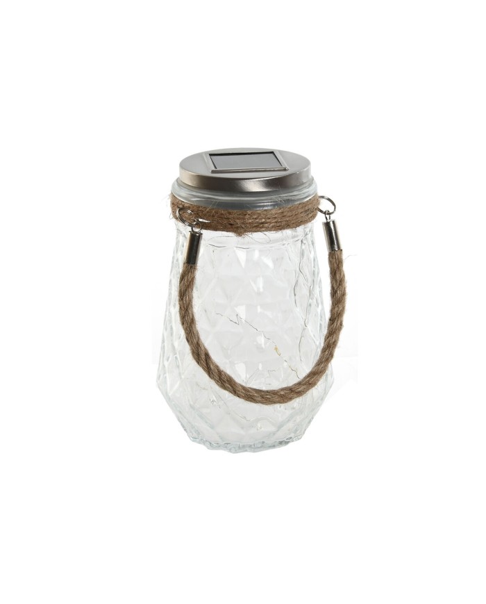 Decorazione luminosa Home ESPRIT Trasparente Argentato 11 x 11 x 18 cm