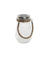 Decorazione luminosa Home ESPRIT Trasparente Argentato 11 x 11 x 18 cm