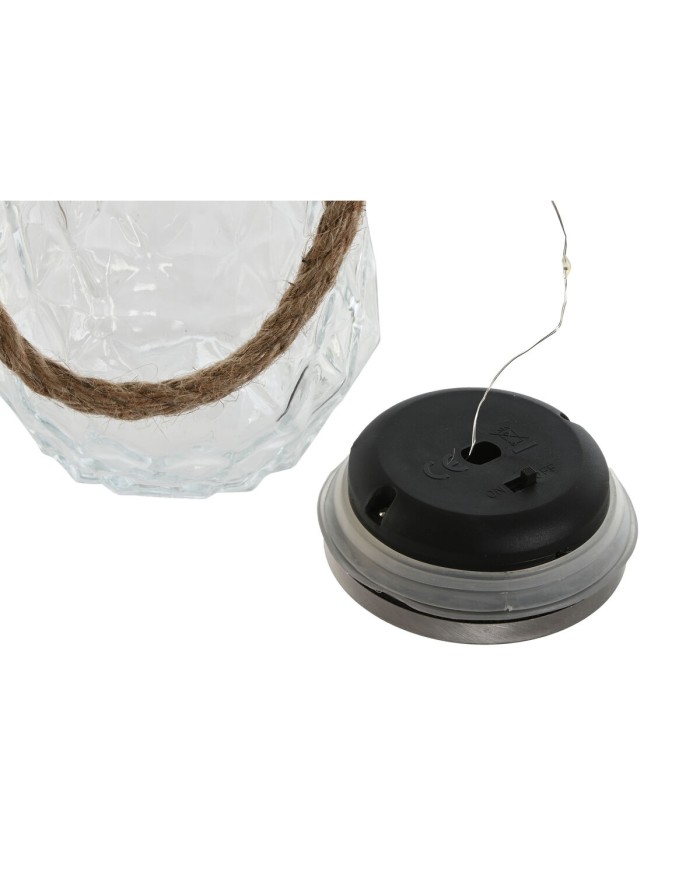 Decorazione luminosa Home ESPRIT Trasparente Argentato 11 x 11 x 18 cm