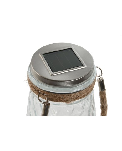 Decorazione luminosa Home ESPRIT Trasparente Argentato 11 x 11 x 18 cm