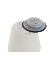 Lampada da tavolo Home ESPRIT Bianco Nero PVC Acciaio inossidabile Alluminio 18 x 18 x 26,5 cm Lampada da tavolo Home ESPRIT Bianco Nero PVC Acciaio inossidabile Alluminio 18 x 18 x 26,5 cm