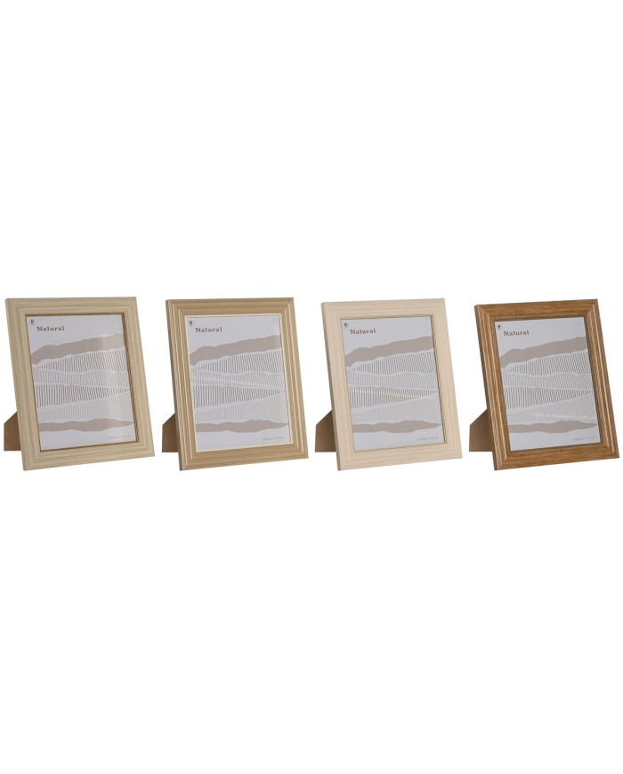 Cornice Portafoto Home ESPRIT Multicolore Cristallo polistirene 26,2 x 1,6 x 31,2 cm (4 Unità)