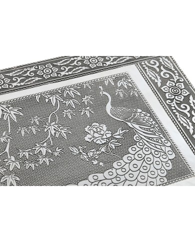 Scatola-Portagioie Home ESPRIT Verde Argentato Legno Alluminio 27,5 x 20 x 5,4 cm