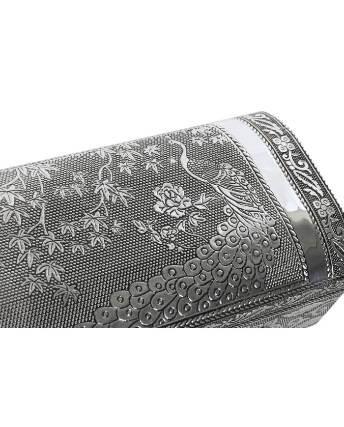 Scatola-Portagioie Home ESPRIT Verde Argentato Legno Alluminio 22,5 x 10 x 6,5 cm Scatola-Portagioie Home ESPRIT Verde Argentato Legno Alluminio 22,5 x 10 x 6,5 cm