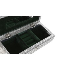 Scatola-Portagioie Home ESPRIT Verde Argentato Legno Alluminio 22,5 x 10 x 6,5 cm Scatola-Portagioie Home ESPRIT Verde Argentato Legno Alluminio 22,5 x 10 x 6,5 cm