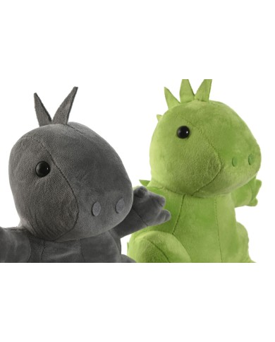 Fermaporta Home ESPRIT Sabbia 24 x 19 x 27 cm Dinosauro (2 Unità)