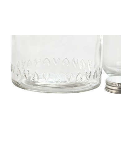 Bottiglia d'acqua Home ESPRIT Trasparente Cristallo 240 ml 1 L