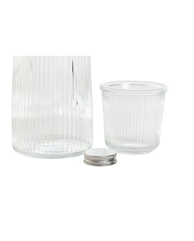 Bottiglia d'acqua Home ESPRIT Trasparente Cristallo 240 ml 1 L