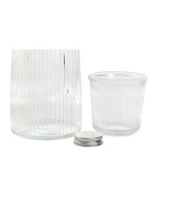 Bottiglia d'acqua Home ESPRIT Trasparente Cristallo 240 ml 1 L