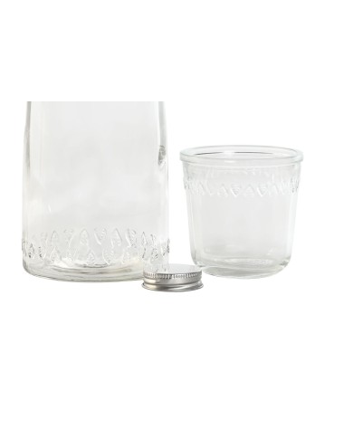 Bottiglia d'acqua Home ESPRIT Trasparente Cristallo 240 ml 1 L