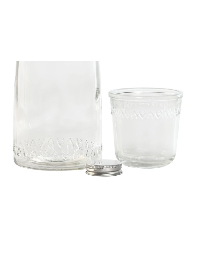 Bottiglia d'acqua Home ESPRIT Trasparente Cristallo 240 ml 1 L