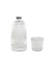 Bottiglia d'acqua Home ESPRIT Trasparente Cristallo 240 ml 1 L