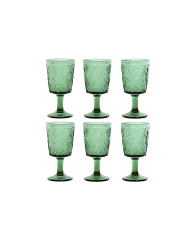 Set di Bicchieri Home ESPRIT Verde Cristallo 285 ml (6 Unità) Set di Bicchieri Home ESPRIT Verde Cristallo 285 ml (6 Unità)