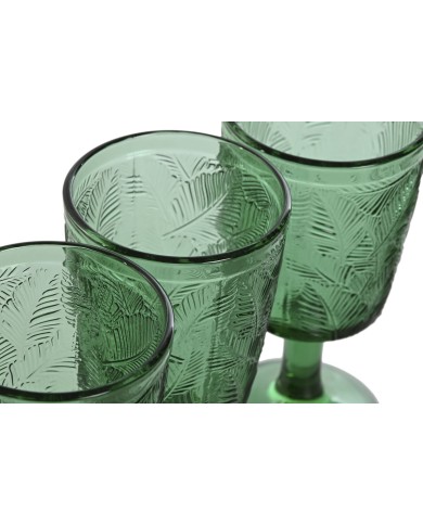 Set di Bicchieri Home ESPRIT Verde Cristallo 285 ml (6 Unità) Set di Bicchieri Home ESPRIT Verde Cristallo 285 ml (6 Unità)