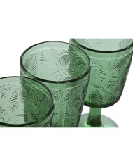 Set di Bicchieri Home ESPRIT Verde Cristallo 285 ml (6 Unità)