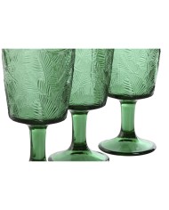 Set di Bicchieri Home ESPRIT Verde Cristallo 285 ml (6 Unità)