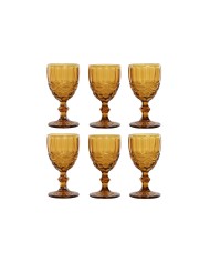 Set di Bicchieri Home ESPRIT Ambra Cristallo 325 ml (6 Unità) Set di Bicchieri Home ESPRIT Ambra Cristallo 325 ml (6 Unità)
