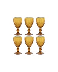 Set di Bicchieri Home ESPRIT Ambra Cristallo 325 ml (6 Unità) Set di Bicchieri Home ESPRIT Ambra Cristallo 325 ml (6 Unità)
