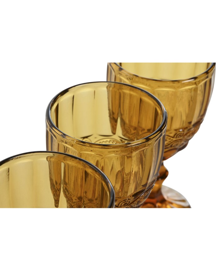Set di Bicchieri Home ESPRIT Ambra Cristallo 325 ml (6 Unità) Set di Bicchieri Home ESPRIT Ambra Cristallo 325 ml (6 Unità)