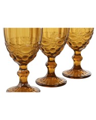 Set di Bicchieri Home ESPRIT Ambra Cristallo 325 ml (6 Unità) Set di Bicchieri Home ESPRIT Ambra Cristallo 325 ml (6 Unità)